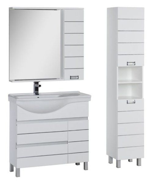 Тумба под раковину Aquanet Доминика 00181969 90 L белая
