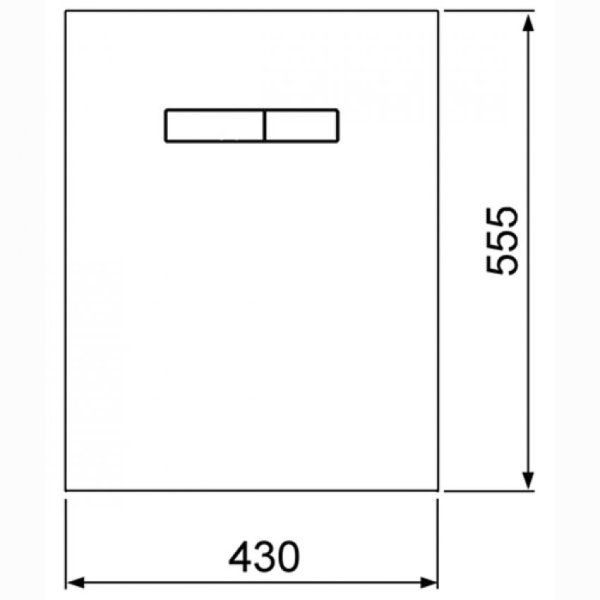 Кнопка смыва Tece TECElux  9650002  с блоком управления белая
