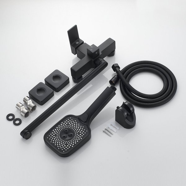 Смеситель для ванны Shevanik S9GS62WK2HMW, черный