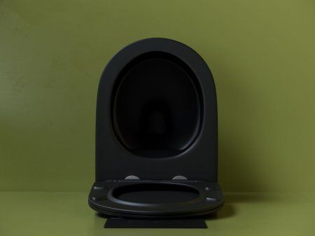 Унитаз подвесной Ceramica Nova Uno CN11001MB микролифт, черный матовый