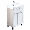 Тумба с раковиной IDDIS Sena SEN60W2i95K белый/дерево