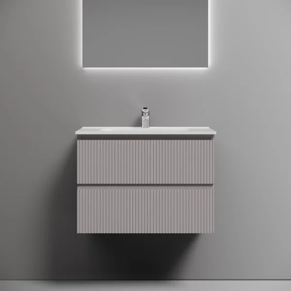 Тумба под раковину Sancos Snob T SNT70SM 69 см, подвесная, серый матовый