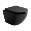 Унитаз подвесной Ceramica Nova Metropol CN4002MB микролифт, черный