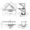 Душевой трап Berges Wasserhaus Zentrum Norma 090913 35x25 хром матовый
