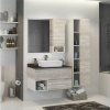 Шкаф-колонна COMFORTY "Прага-45" дуб белый