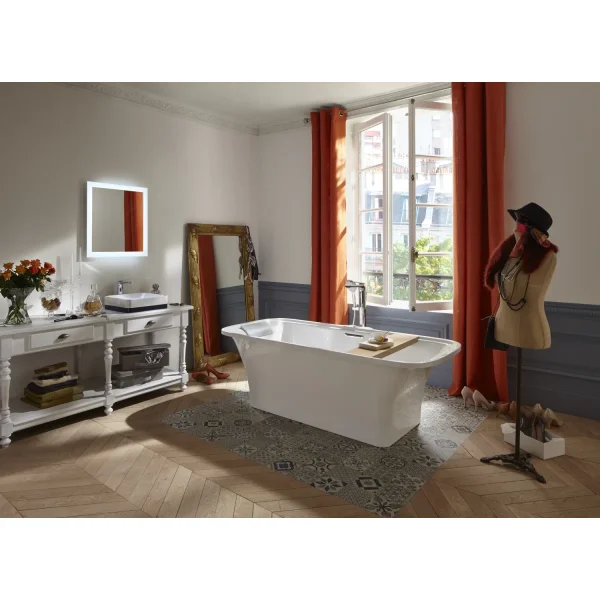 Ванна из литьевого мрамора Jacob Delafon Elite E6D364RU-00 180x85 см, отдельностоящая, белый