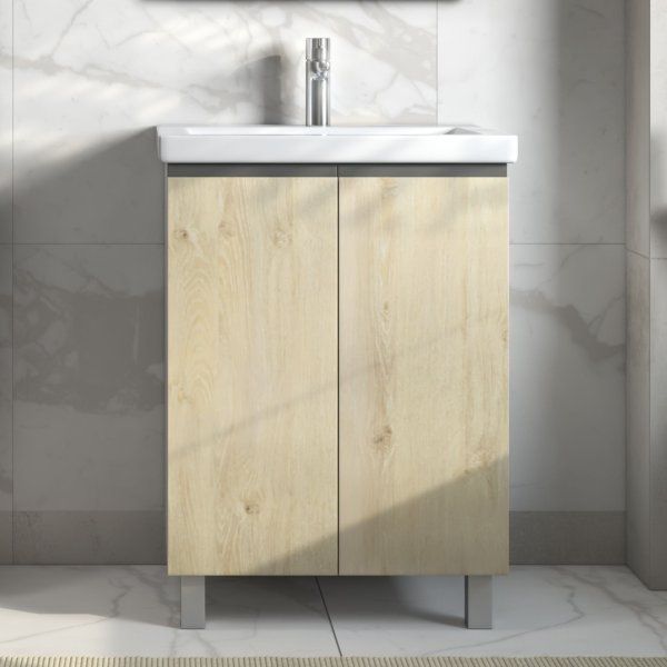 Тумба под раковину VIGO Yuma 600-2-0 (Como) поставляется в разобранном виде (346)