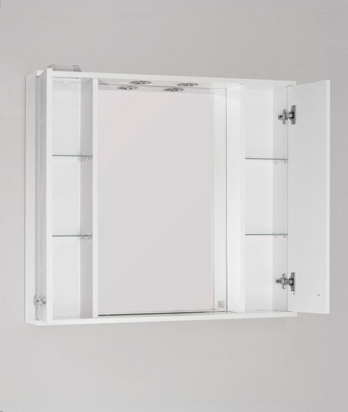 Зеркальный шкаф Style Line Венеция 90/С Style Line ЛС-00000264, Белый
