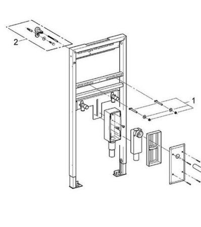 Система инсталляции Grohe Rapid SL 38625001 для раковин