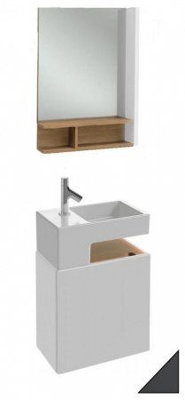 Мебель для ванной Jacob Delafon Terrace 50 см серый антрацит