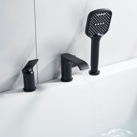 Смеситель для ванны однорычажный  Shevanik S4112H, Черный