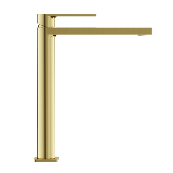 Смеситель для раковины SANCOS Studio, брашированное золото, PVD покрытие,  SC9016BG