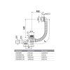 Слив-перелив AlcaPlast A505КМ-80 хром