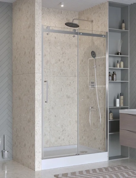 Душевая дверь BelBagno Marino MARINO-2-BF-1-130-C-CR 130 см, профиль хром, стекло прозрачное