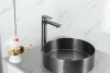 Смеситель для раковины Gappo Noar G1048-92 оружейная сталь
