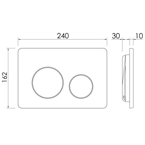 Инсталляция для унитаза Ceramica Nova Balance Circle CN121001MB с кнопкой смыва, черный матовый
