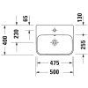 Тумба под раковину Duravit Happy D.2 Plus HP496009292 65 каменно-серый лак