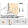 Душевая перегородка Huppe Aura 401608.092.321 100 с неподвижным сегментом, прозрачное стекло, х