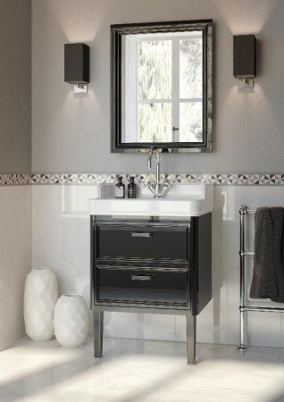 Зеркало Kerama Marazzi Pompei PO.mi.80\BLK 80 черный глянцевый