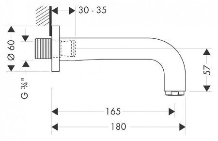 Излив Axor Citterio 39410000 хром