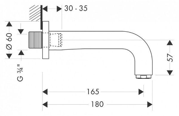 Излив Axor Citterio 39410000 хром