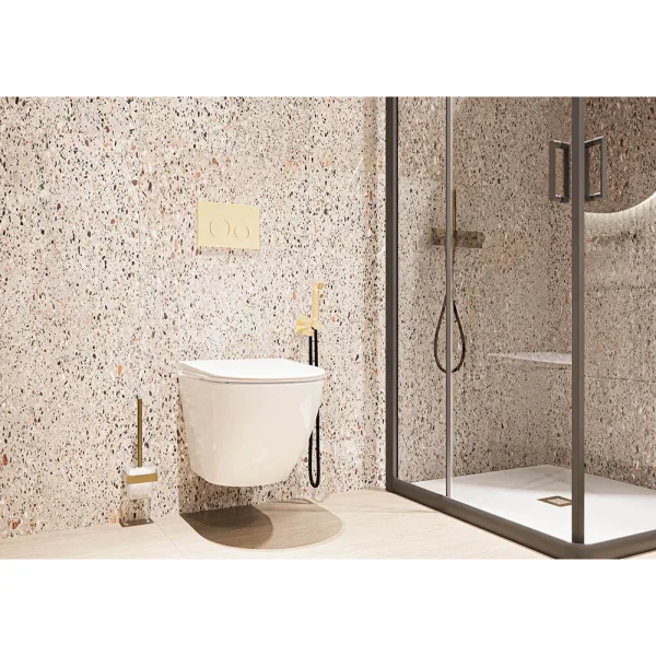 Унитаз подвесной Veconi Moro VMO-48T безободковый, торнадо, с сиденьем микролифт, белый