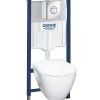Комплект Grohe Solido 38950000 подвесной унитаз + инсталляция + кнопка