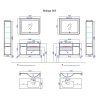 Мебель для ванной Aqwella 5 stars Malaga Mal.01.09/R/CD 90 крафт темный