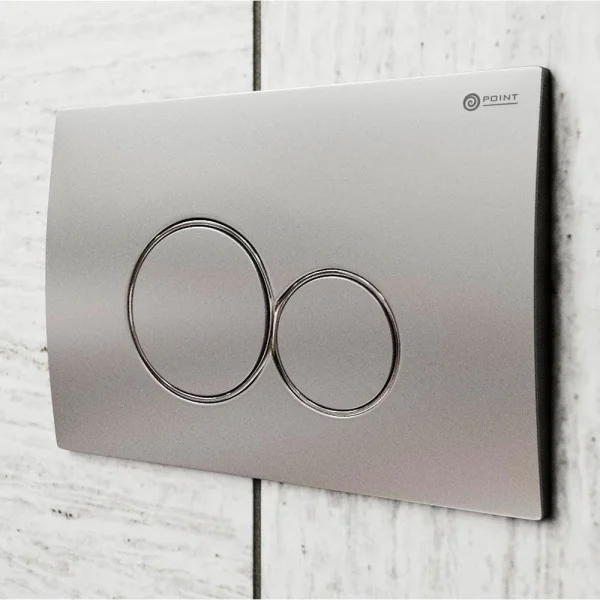 Кнопка смыва Point Виктория PN44061SC для инсталляции, сатин/хром/сатин