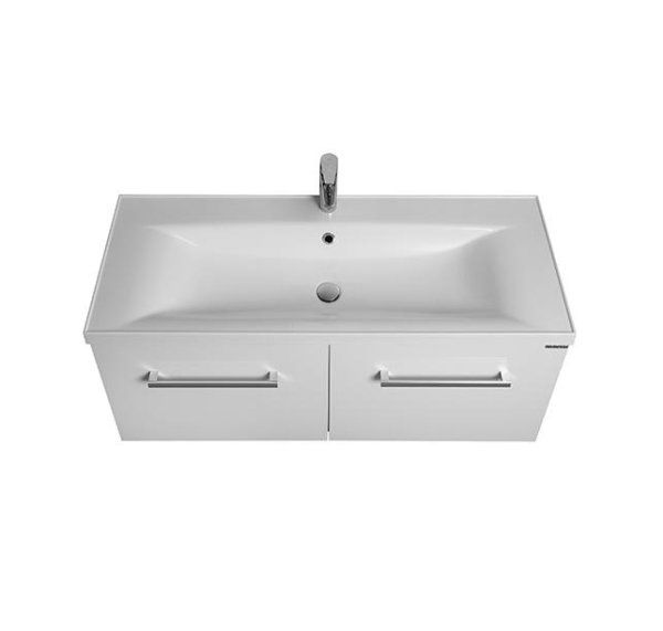 Тумба под раковину Aquaton Мадрид 1A128001MA010 100 М с 2 ящиками, белый глянцевый