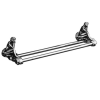 Полотенцедержатель Art&Max Juno AM-0718-T двойной серебро
