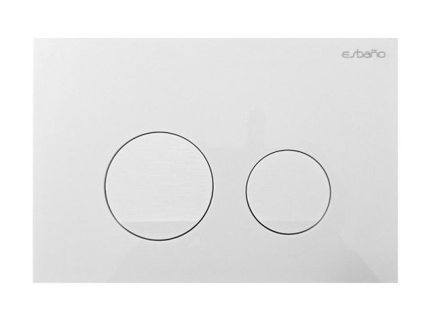 Клавиши слива ESBANO  SLIM-37GW    ESINSLM37GW, белый блестящий