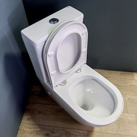 Унитаз напольный Teymi Lina безободковый, сиденье микролифт T40103