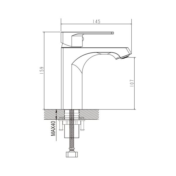 Смеситель для раковины с гигиеническим душем Raffine F171, хром