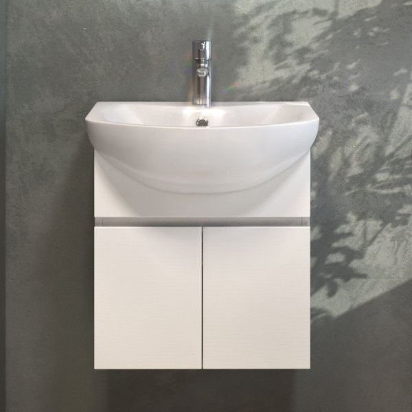 Тумба VIGO Wing под раковину Wing 500-2-0 (Балтика) навесная белый (tp.WIN.BAL.50.2D белый)