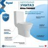 Унитаз напольный Teymi Ritta безободковый, сиденье микролифт T40803