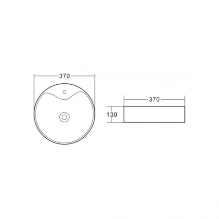 Раковина BelBagno BB1400 37 см белый