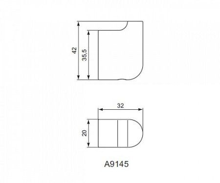 Крючок Ideal Standard Softmood A9145AA хром