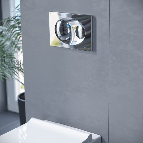 Кнопка смыва для унитаза Alcora ST1200  Koller Pool Grace (GRACE CHROME)