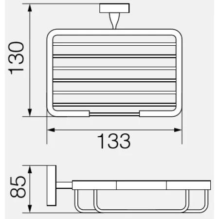 Мыльница Veragio Bonjour Cromo VR.BNR-7852.CR