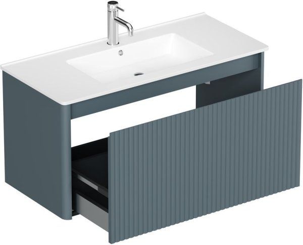 Тумба под раковину Allen Brau Gravity 100 1.370018.BGM синий матовый