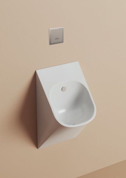 Кнопка смыва ArtCeram 801.000.71 для писсуара, никель матовый/хром глянцевый