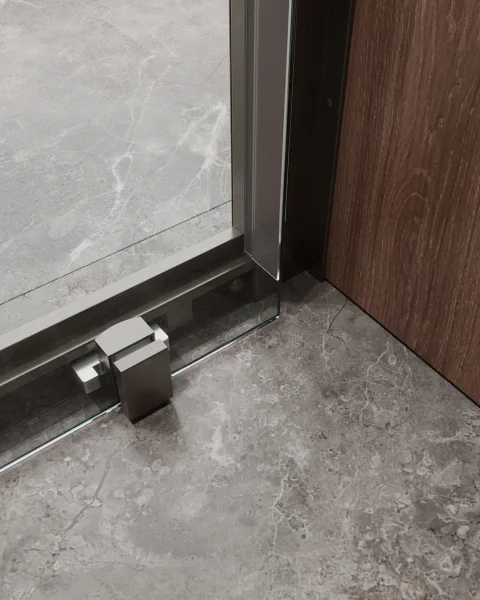 Душевая дверь Cezares Molveno MOLVENO-BF-1-120-C-GM-IV 120 см, профиль оружейная сталь матовый, стекло прозрачное