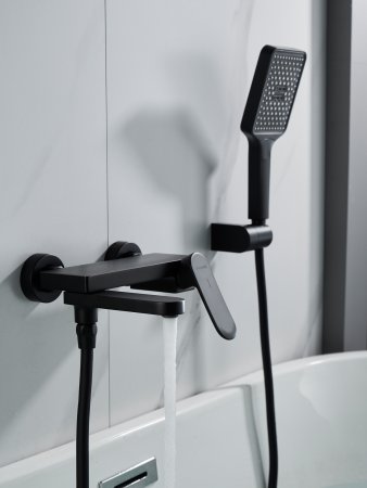 Смеситель для ванны Shevanik S4552H, Черный