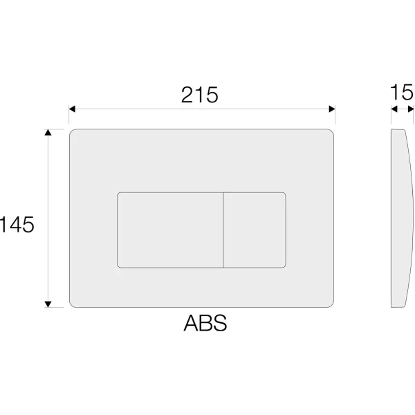 Кнопка смыва Valsir P1 VS0871340 для инсталляции, золотой матовый