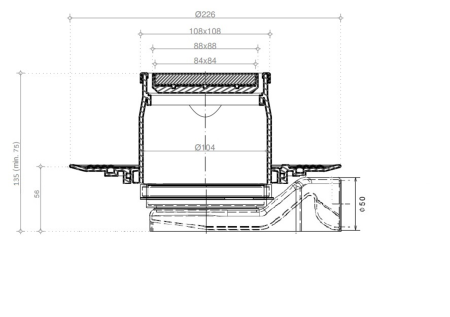 Точечный трап Pestan Confluo Standard 10х10 Plate (13702566)