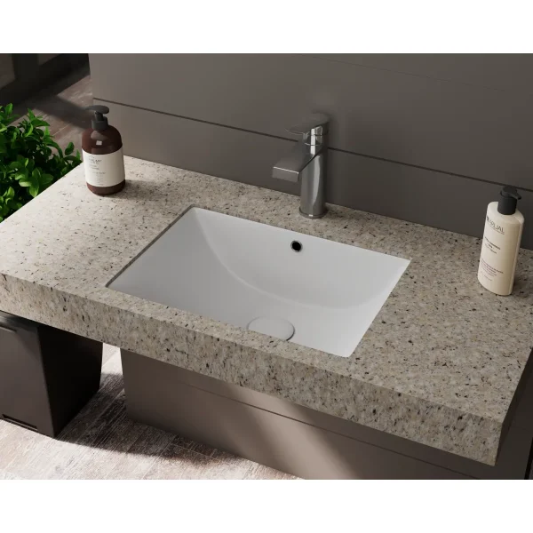 Раковина D&K Berlin DT1431616 46x33 см, встраиваемая снизу, белый