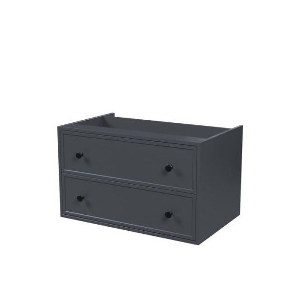 Тумба подвесная, под столешницу, 80 см, темно-серый, Torr, IDDIS, TORDR8TG0DWHBiOS95KL