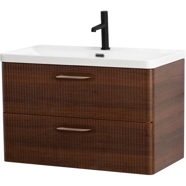 Тумба под раковину BelBagno Due DUE-800-2C-SO-NOCE-P 80,6 см, подвесная, Noce