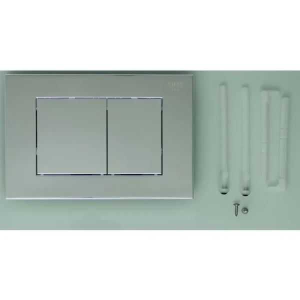 Кнопка смыва для инсталляции механическая хром-квадратные клавиши Vieir VRQ73-3